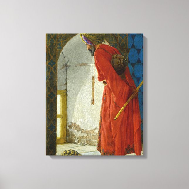 Osman Hamdi Bey  The Tortoise Trainer (1900) Canvas Print (Front)