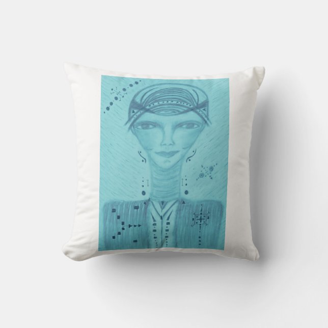 Osmium Throw Pillow (Front)