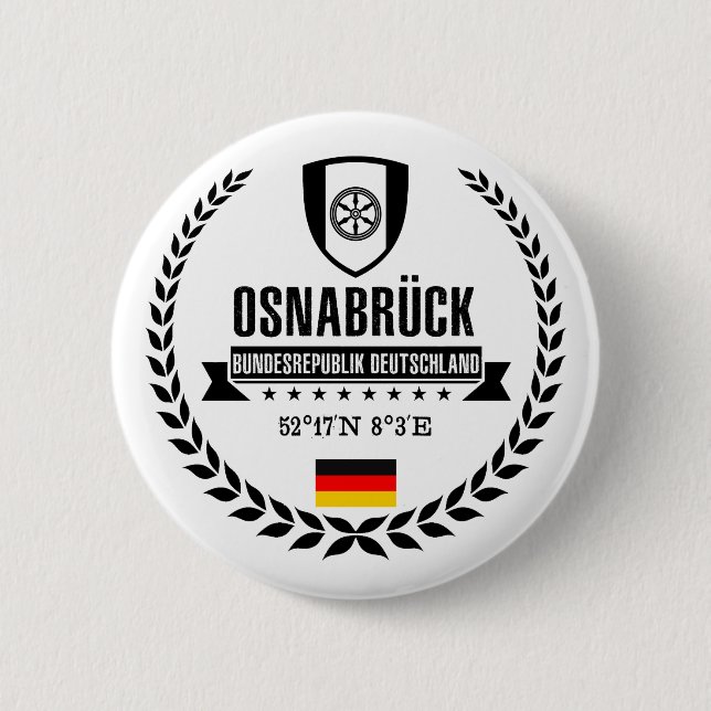 Osnabrück 2 Inch Round Button (Front)
