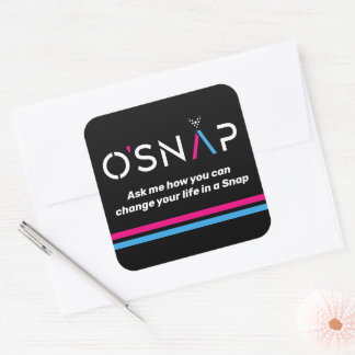 O'Snap Ask Me Square Sticker