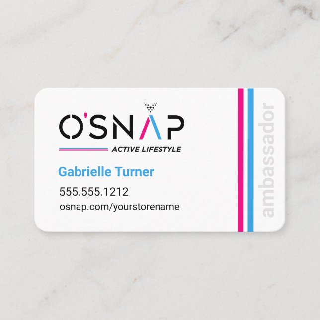 O'Snap Design 2 Business Card (Front)