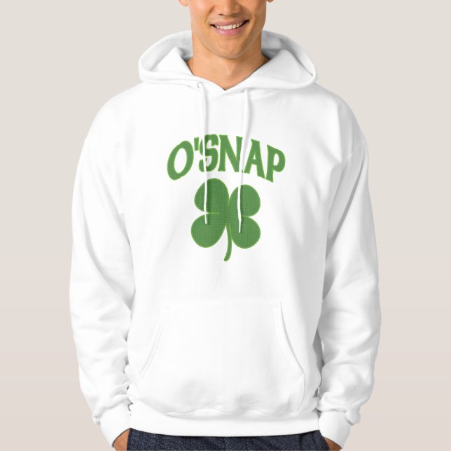 O'Snap irish Shamrock Hoodie (Front)