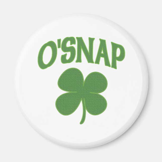 O'Snap irish Shamrock Magnet (Front)