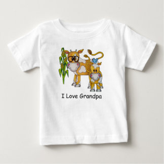 OSO Cute "I Love Grandpa" Cow Baby Romper