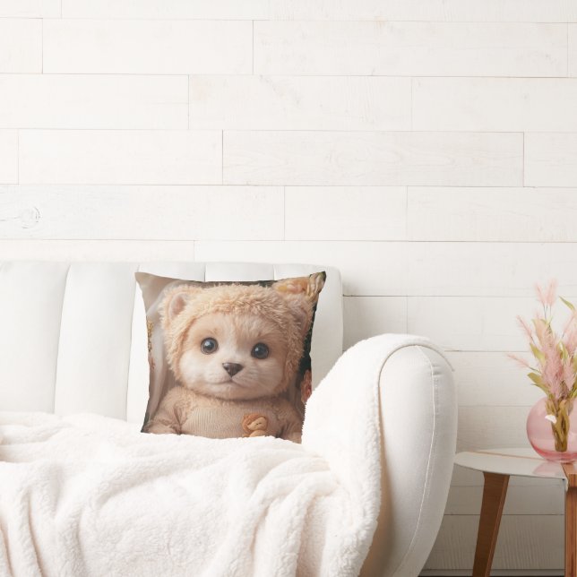 Oso de peluche throw pillow (Couch)