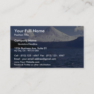 Osorno volcano and Todo Los Santos lake, Chile Business Card