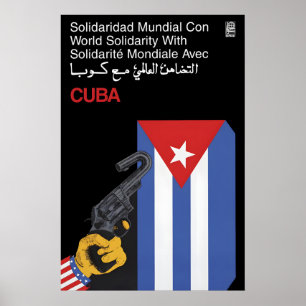 OSPAAAL Poster World Solidarity with Cuba