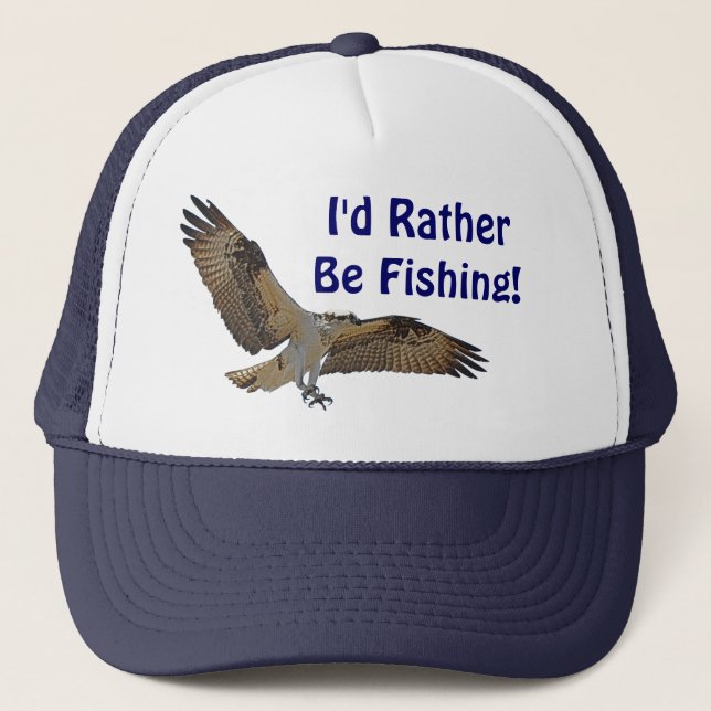 Osprey Fish Hawk Fisherman's Hat (Front)