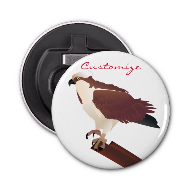 Osprey Hawk Raptor Thunder_Cove Bottle Opener (Front)