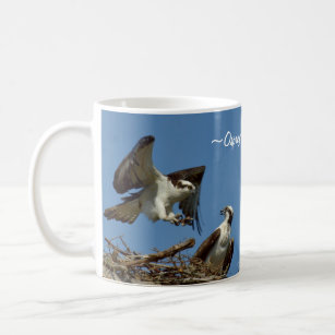Osprey Hawks flying nest Mug