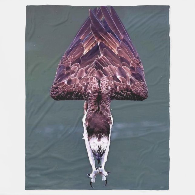 OSPREY IN A DIVE FLEECE BLANKET (Front)