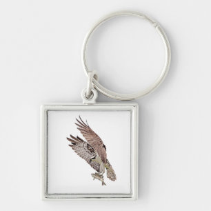 Osprey with a fish keychain