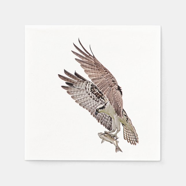Osprey with a fish napkin (Front)