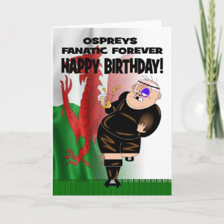 Ospreys Fanatic Forever Birthday Card