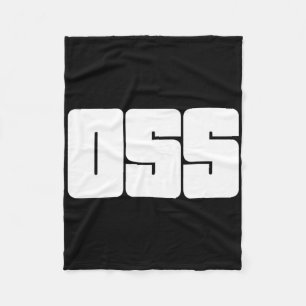 Oss Martial Arts For Karate And Brazilian Jiu Jits Fleece Blanket