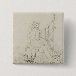 Ossian, 1804-5 2 inch square button