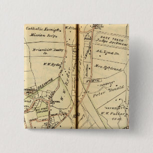 Ossining, New York 2 Inch Square Button