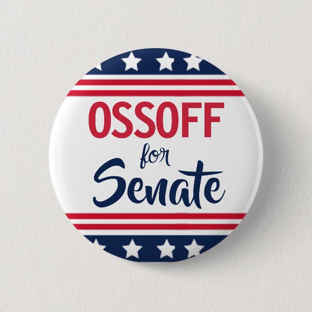 Ossoff for Senate Campaign  2 Inch Round Button (Front)