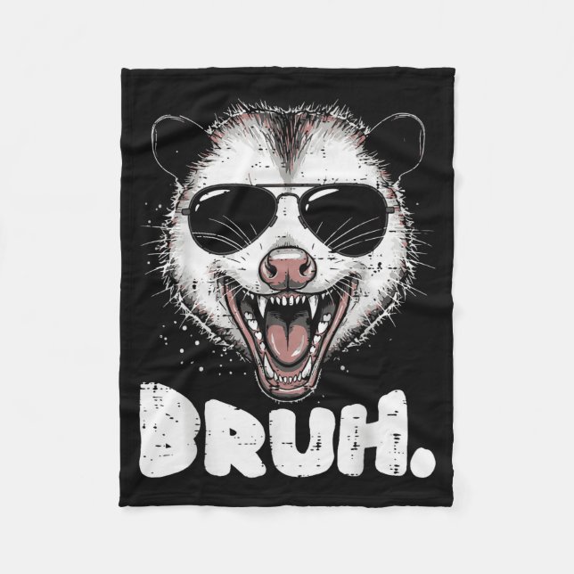 Ossum Face Bruh Funny Ssum Meme Humor Men Women Ki Fleece Blanket (Front)