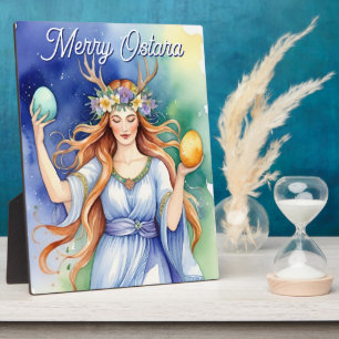 Ostara Goddess Spring Equinox Sabbat Wicca Altar Plaque