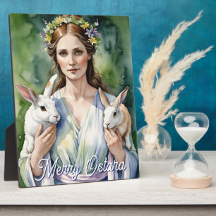 Ostara Goddess Spring Equinox Sabbat Wicca Altar Plaque