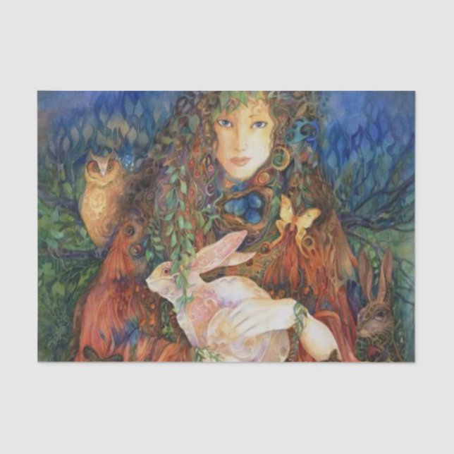 Ostara square tissue paper (Front)