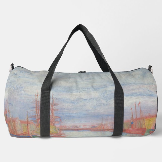 Ostend Harbour by James Ensor (1900) Duffle Bag (Front)