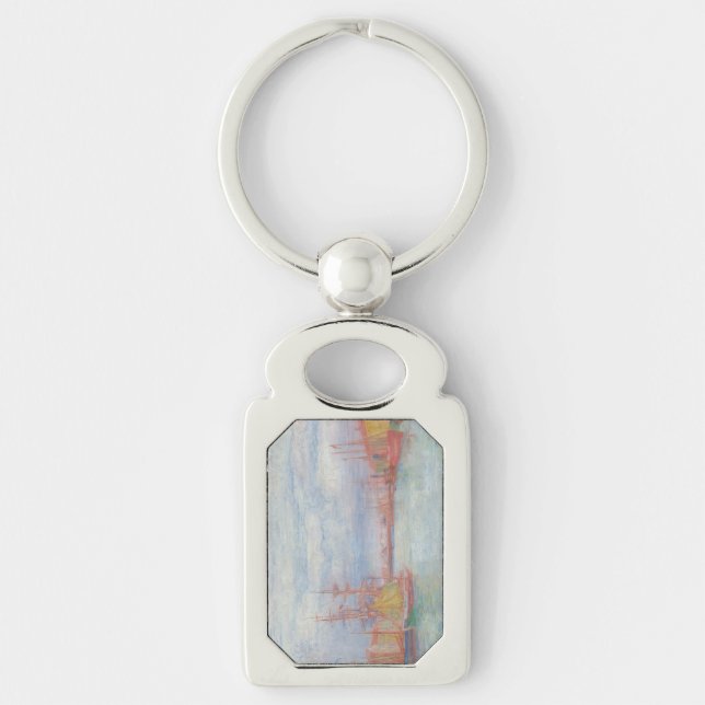 Ostend Harbour by James Ensor (1900) Keychain (Front)