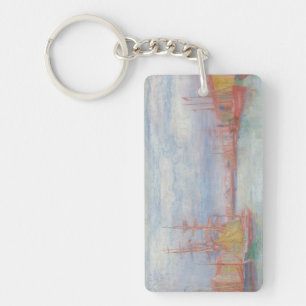 Ostend Harbour by James Ensor (1900) Keychain