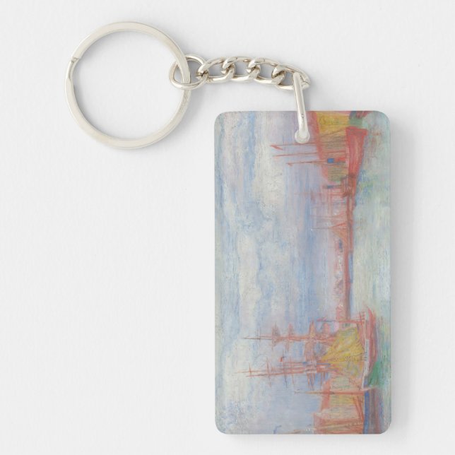 Ostend Harbour by James Ensor (1900) Keychain (Front)