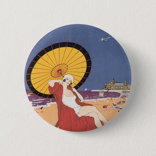 Ostende - Belgique 2 Inch Round Button (Front)