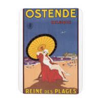 Ostende-Belgique Vintage Travel Poster