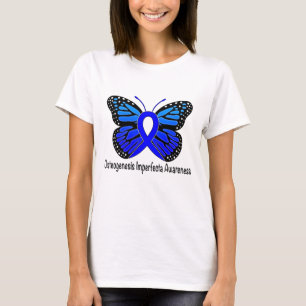 Osteogenesis Imperfecta Butterfly Awareness Ribbon T-Shirt