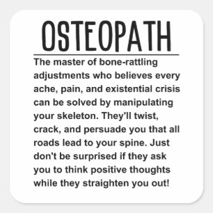 Osteopath  square sticker