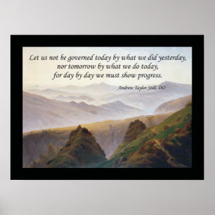 Osteopathic Quote by A.T. Still Poster