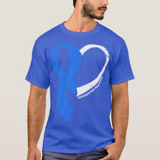 Osteoporosis Awareness Hope Love Heart Ribbon Happ T-Shirt