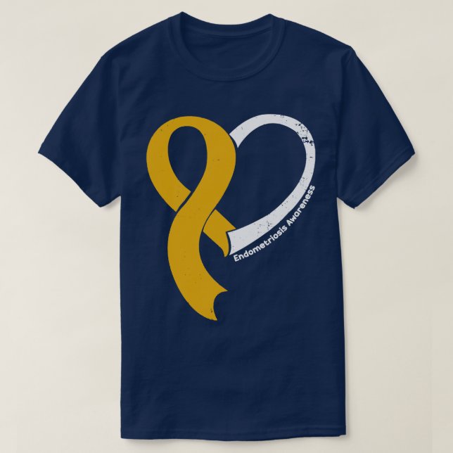Osteosarcoma Awareness Hope Love Heart Ribbon Happ T-Shirt (Design Front)