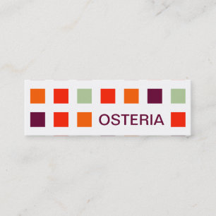 OSTERIA (mod squares) Mini Business Card
