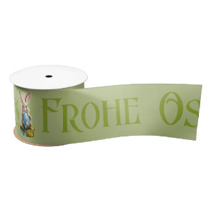 Osterkranz: Frohe Ostern - Satin Ribbon