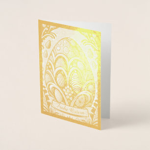 Ostermotiv monochrome Cartoon mit Ostereier 10756 Foil Card