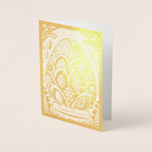 Ostermotiv monochrome Cartoon mit Ostereier 10756 Foil Card (Front)