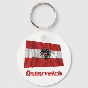 Österreich Fliegende Dienstflagge, deutscher Name Keychain