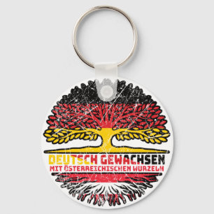 Österreich Österreichisch Deutsch Deutschland Baum Keychain