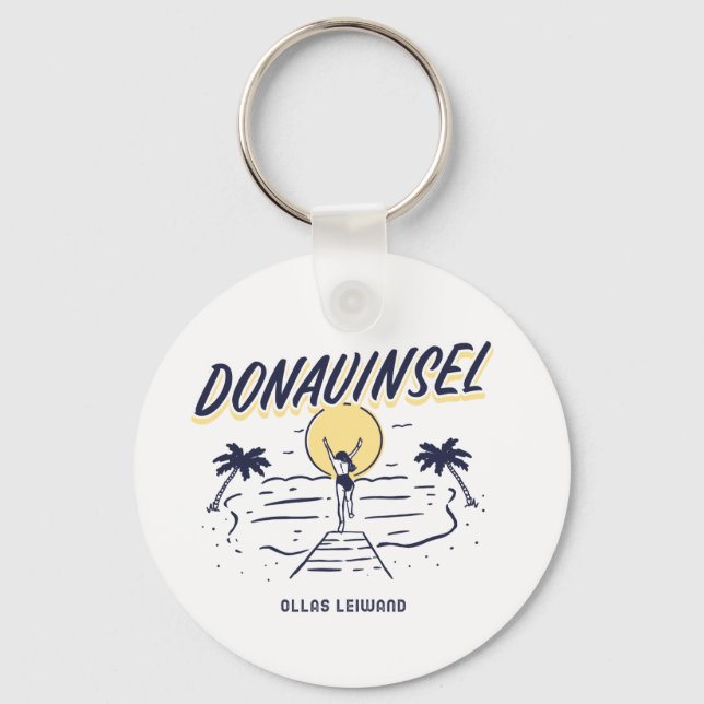 Österreich Wien Donauinsel Fun Keychain (Front)