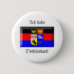 Ostfriesland Flag Gem 2 Inch Round Button