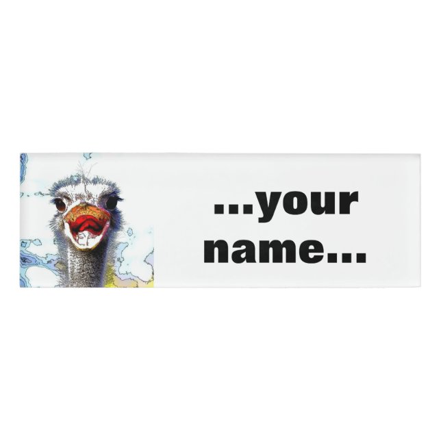 Ostrich20150701 Name Tag (Front)