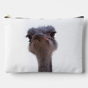 ostrich accessory pouch