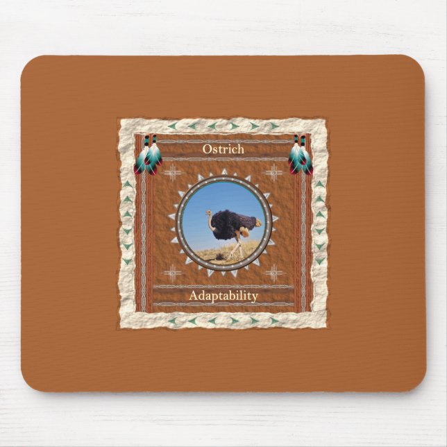 Ostrich Adaptability Energy Mouse Pad (Front)