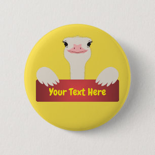 Ostrich Banner 2 Inch Round Button