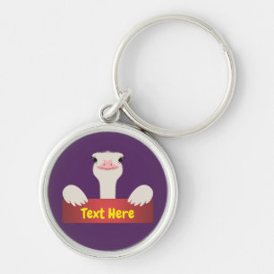 Ostrich Banner Keychain